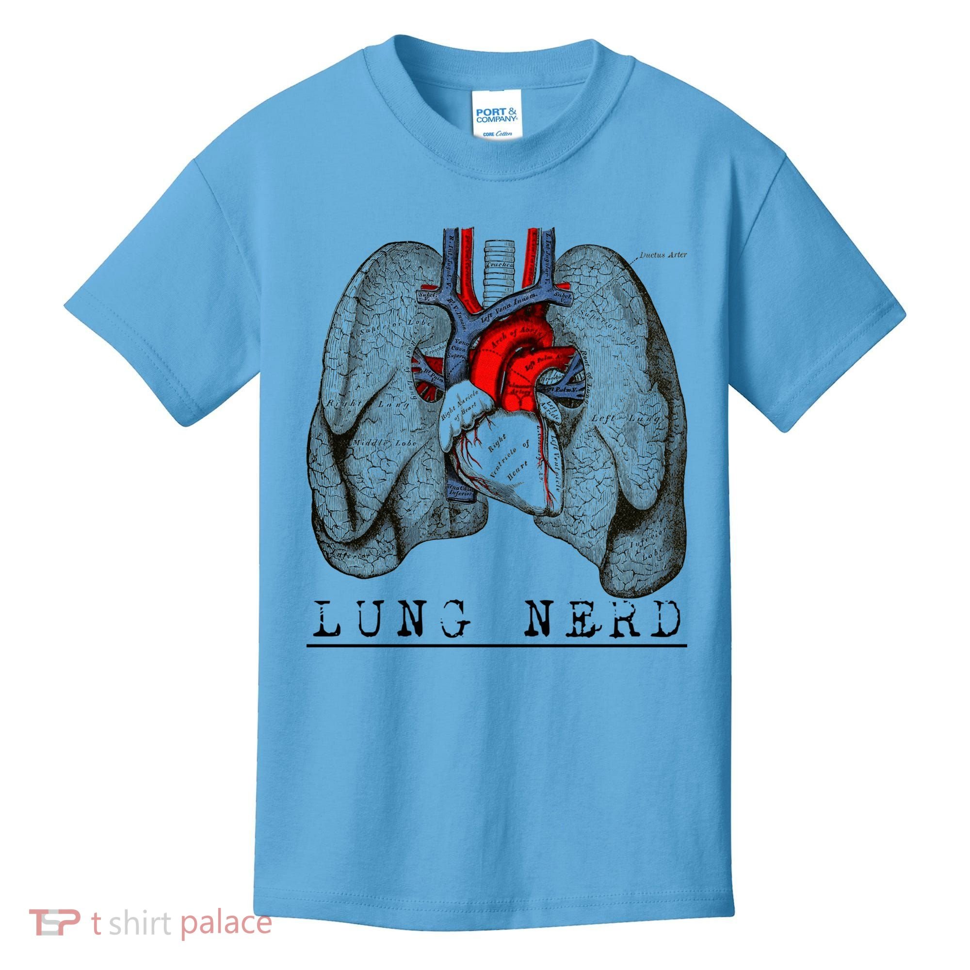 Funny Respiratory Therapist Lung Nerd Fun Rt Cute Gift Kids T-Shirt