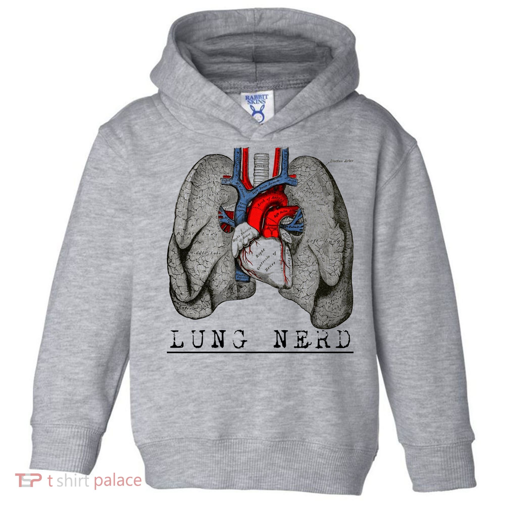 Funny Respiratory Therapist Lung Nerd Fun Rt Cute Gift Toddler Hoodie