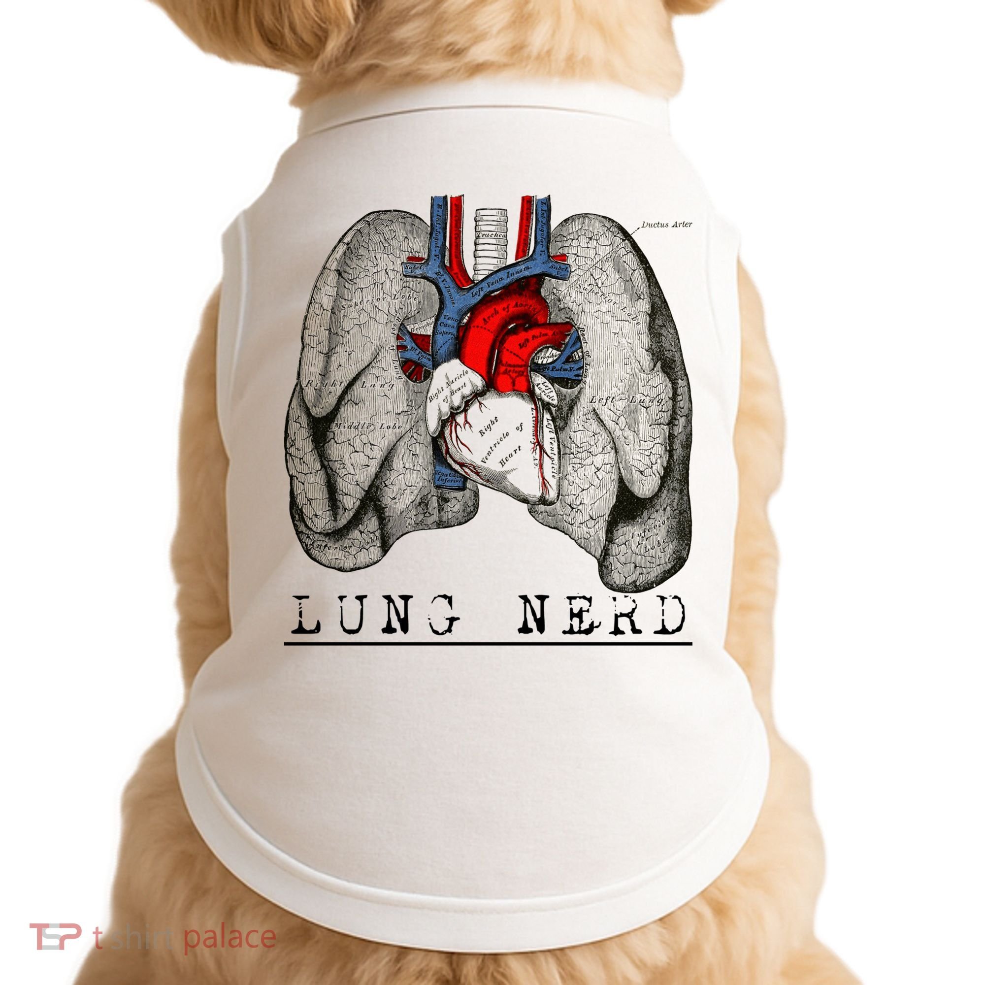 Funny Respiratory Therapist Lung Nerd Fun Rt Cute Gift Doggie Tank