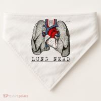 Funny Respiratory Therapist Lung Nerd Fun Rt Cute Gift USA-Made Doggie Bandana thumb 0