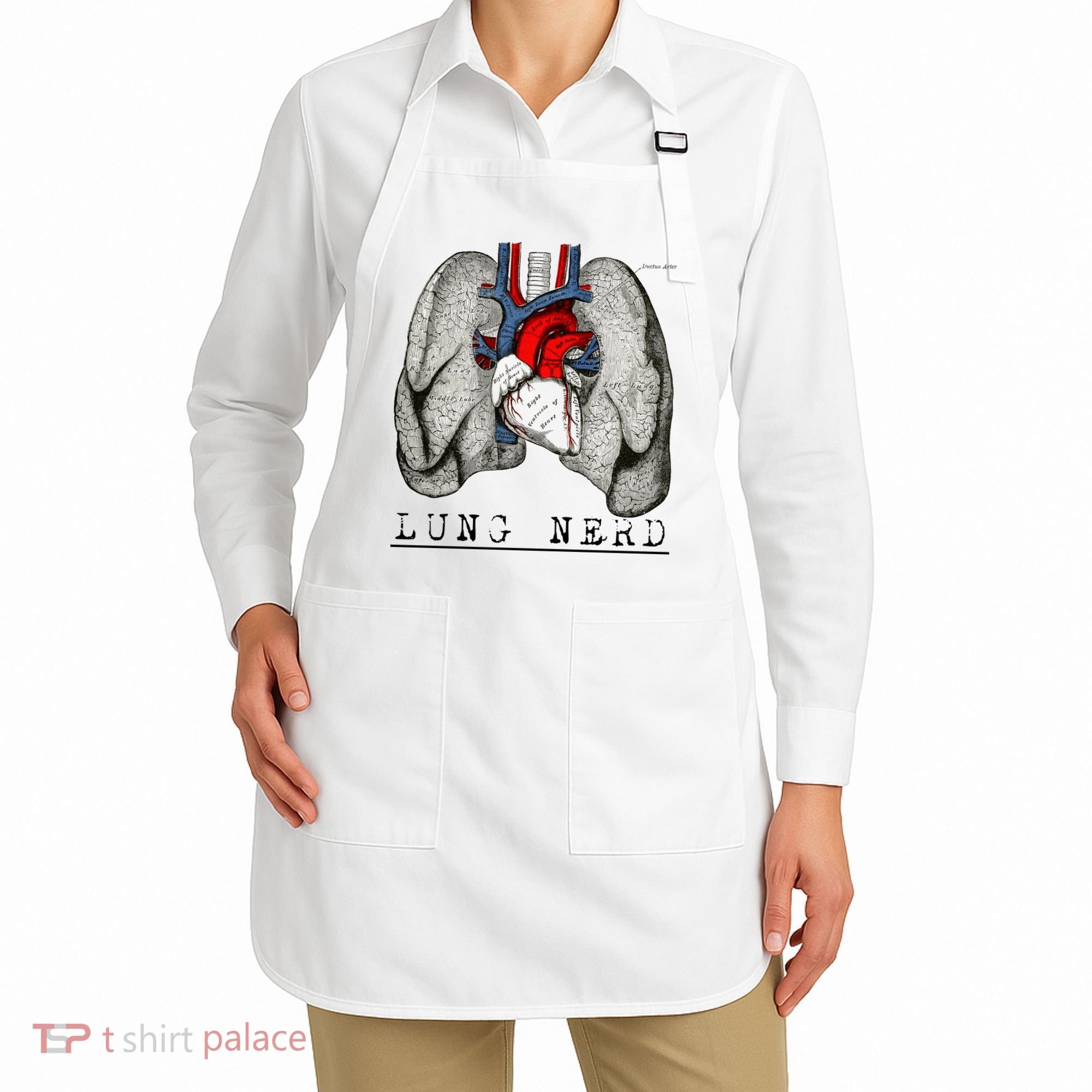 Funny Respiratory Therapist Lung Nerd Fun Rt Cute Gift Apron