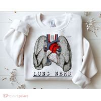 Funny Respiratory Therapist Lung Nerd Fun Rt Cute Gift Sweatshirt thumb 2