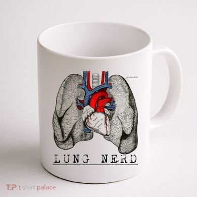 Funny Respiratory Therapist Lung Nerd Fun Rt Cute Gift Coffee Mug back