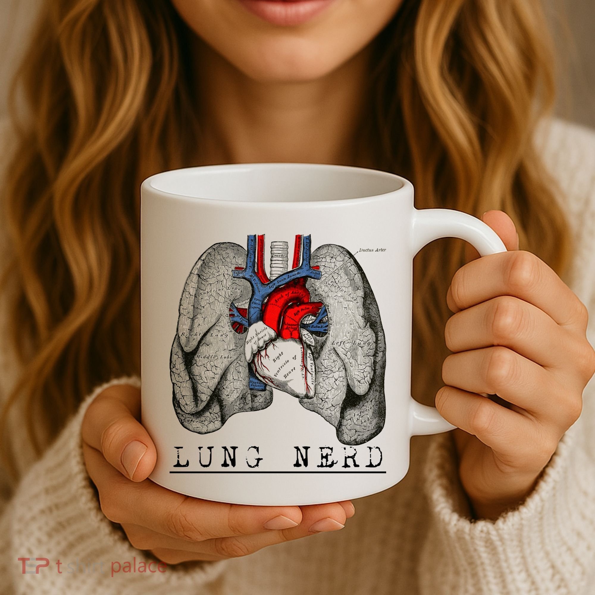 Funny Respiratory Therapist Lung Nerd Fun Rt Cute Gift Coffee Mug