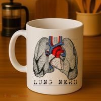 Funny Respiratory Therapist Lung Nerd Fun Rt Cute Gift Coffee Mug thumb 4