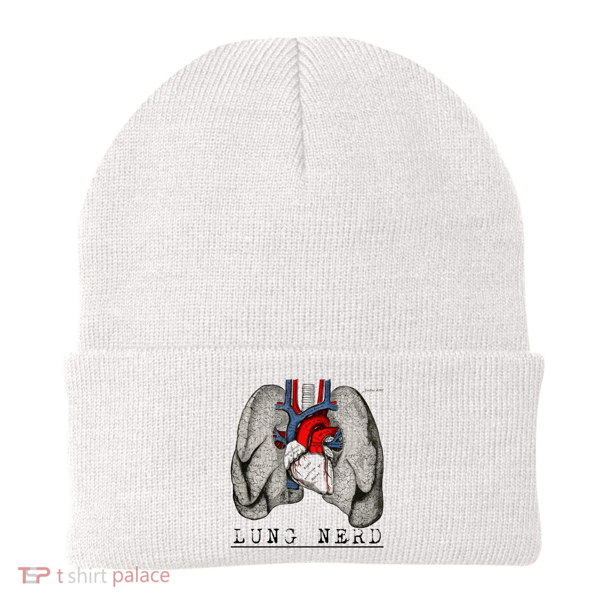 Funny Respiratory Therapist Lung Nerd Fun Rt Cute Gift Beanie