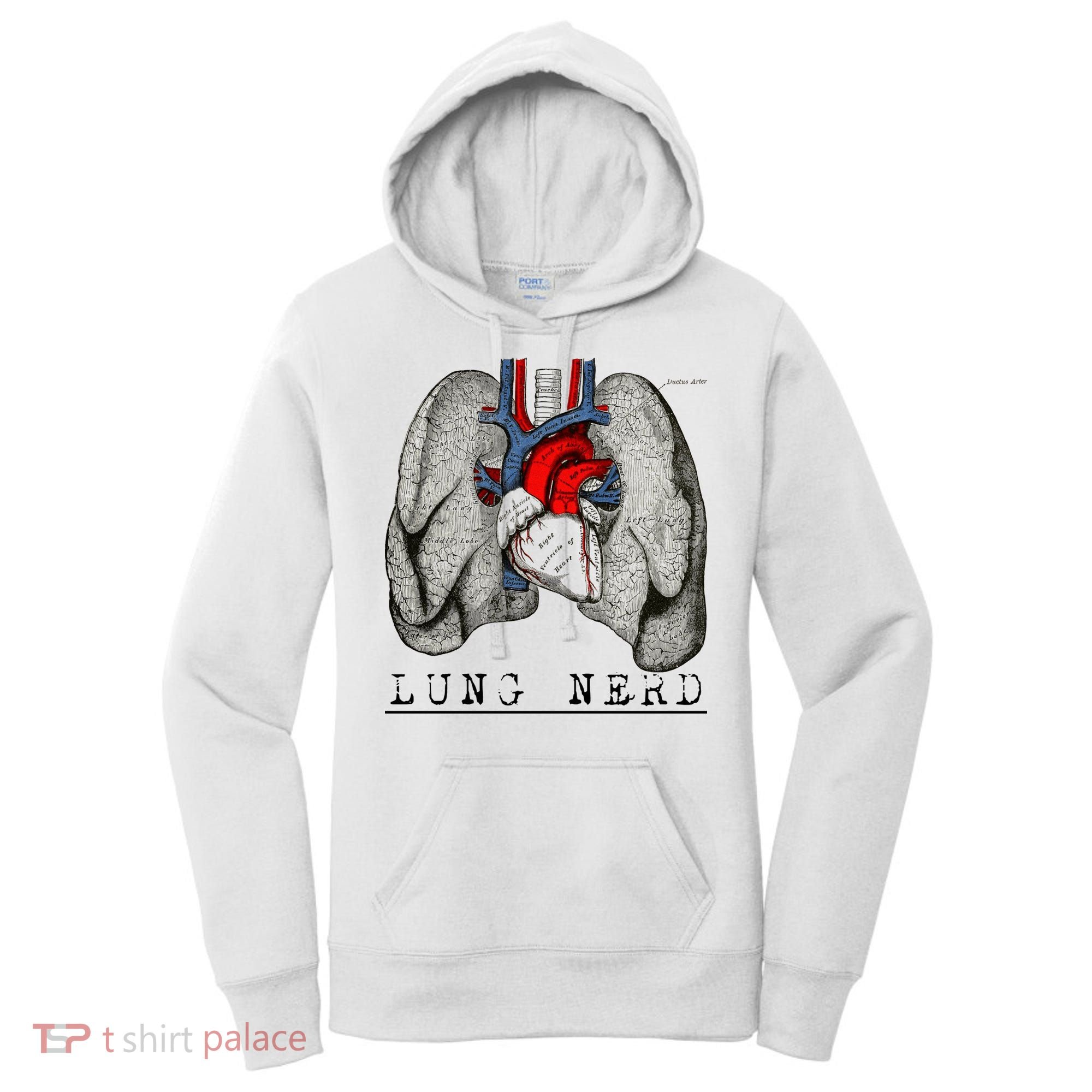 Funny Respiratory Therapist Lung Nerd Fun Rt Cute Gift Women's Hoodie