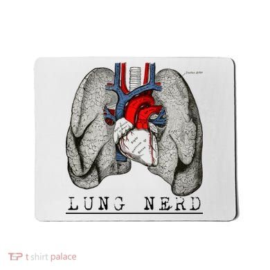 Funny Respiratory Therapist Lung Nerd Fun Rt Cute Gift Mousepad