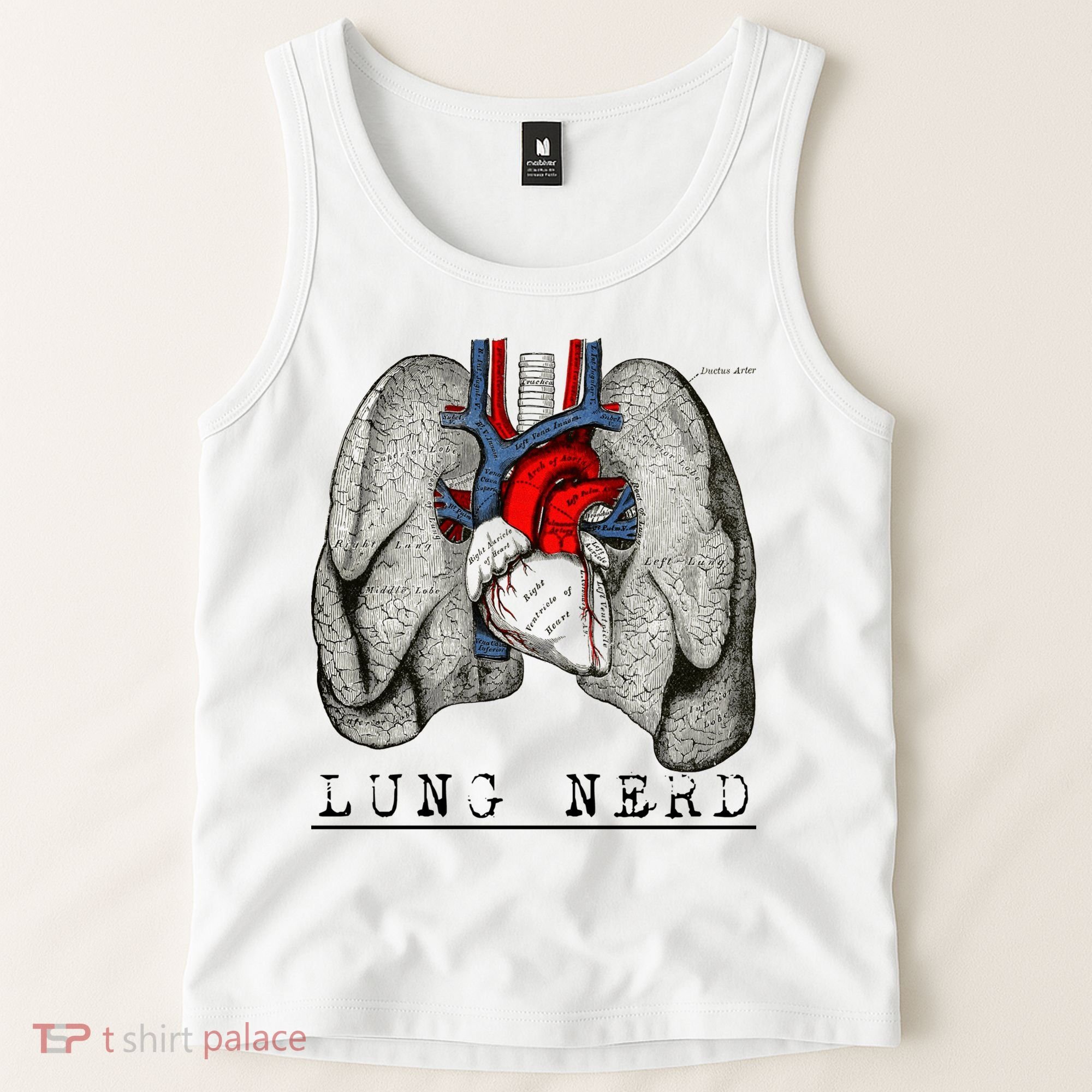 Funny Respiratory Therapist Lung Nerd Fun Rt Cute Gift Tank Top