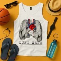 Funny Respiratory Therapist Lung Nerd Fun Rt Cute Gift Tank Top thumb 4