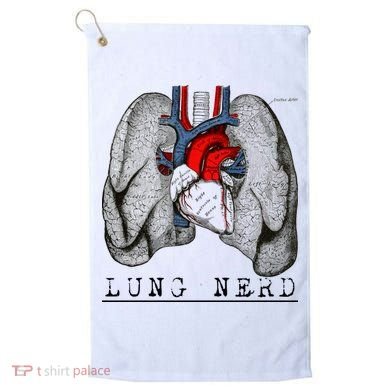 Funny Respiratory Therapist Lung Nerd Fun Rt Cute Gift Golf Towel