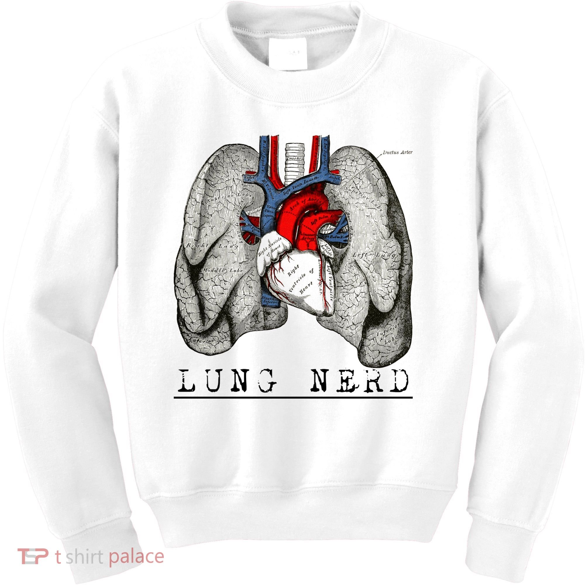 Funny Respiratory Therapist Lung Nerd Fun Rt Cute Gift Kids Sweatshirt