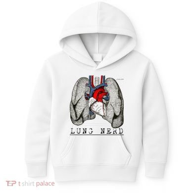 Funny Respiratory Therapist Lung Nerd Fun Rt Cute Gift Kids Hoodie