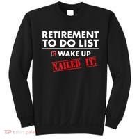 Funny Retirement To do List. Gift Funny Retirement Humor Sweatshirt thumb 0