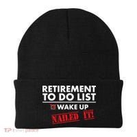 Funny Retirement To do List. Gift Funny Retirement Humor Beanie thumb 0