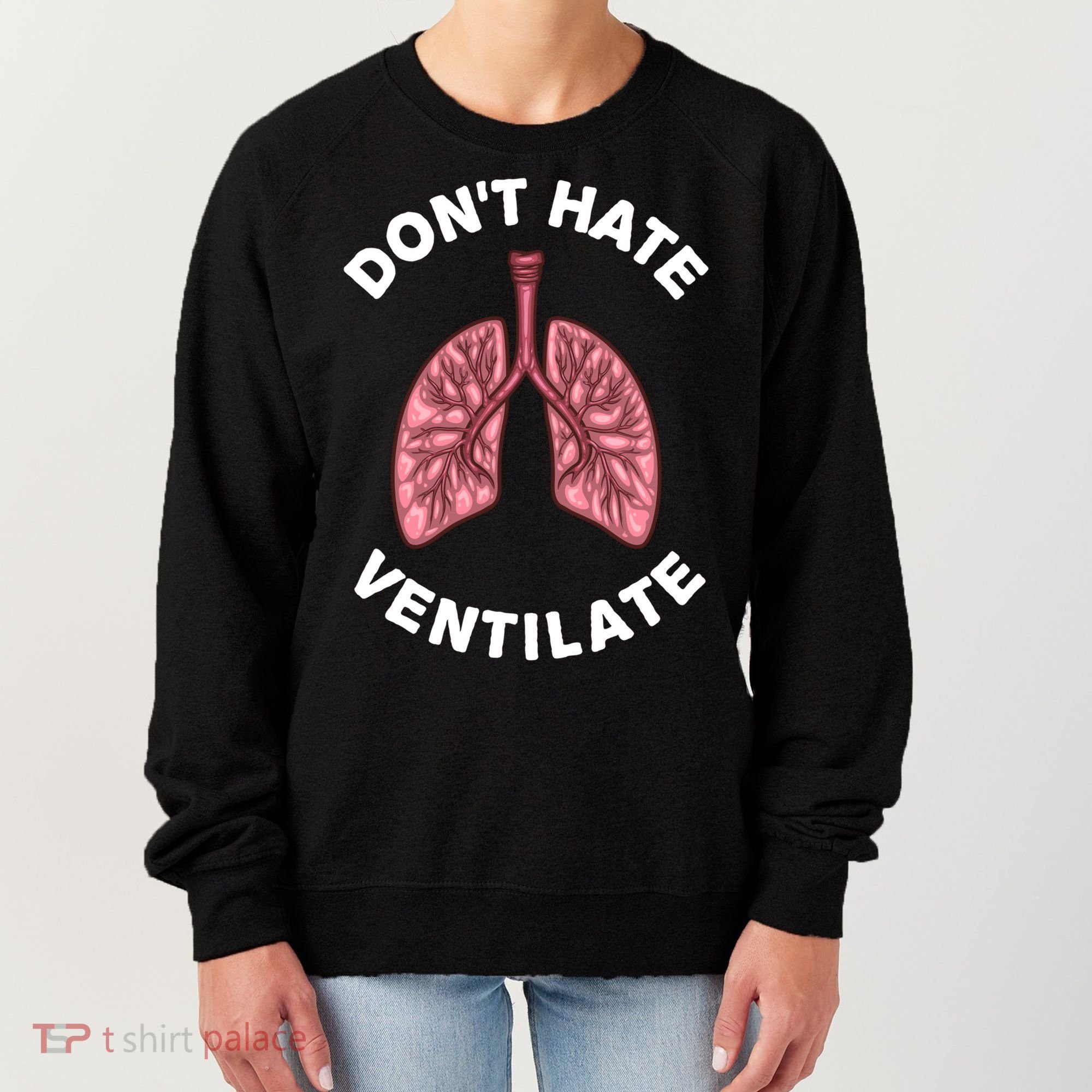 Funny Respiratory Therapy Rt Art Lung Doctor Gift Women's Sweatshirt