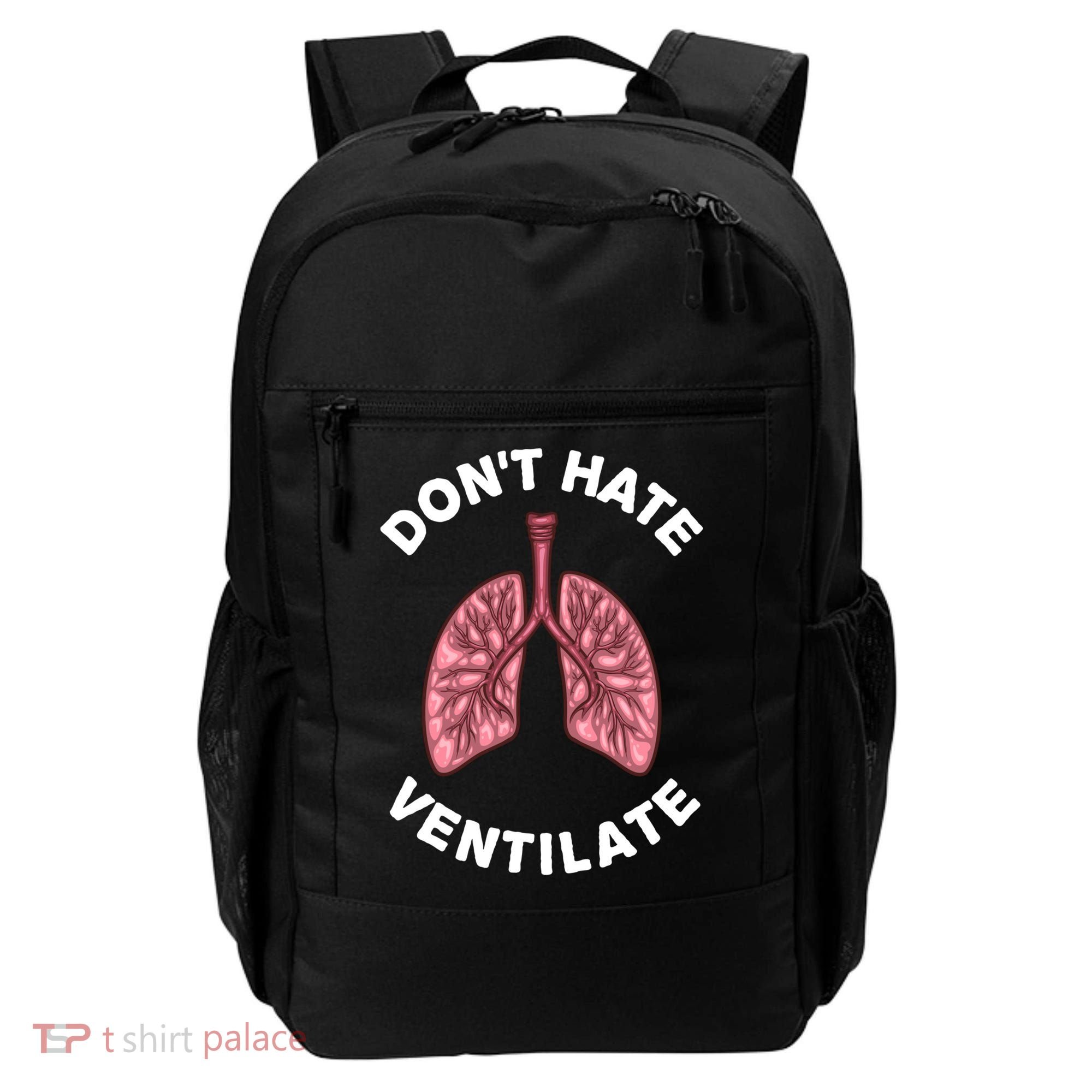 Funny Respiratory Therapy Rt Art Lung Doctor Gift Backpack