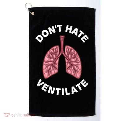 Funny Respiratory Therapy Rt Art Lung Doctor Gift Golf Towel