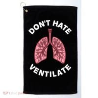 Funny Respiratory Therapy Rt Art Lung Doctor Gift Golf Towel thumb 0