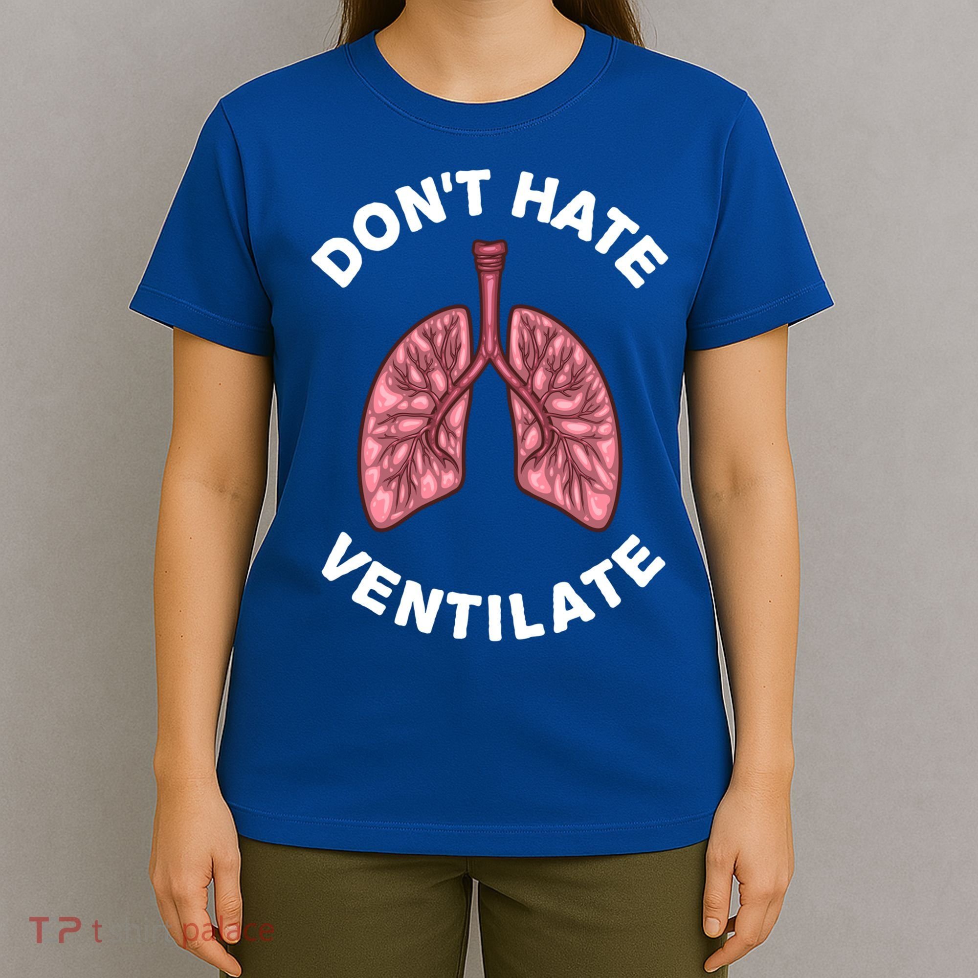 Funny Respiratory Therapy Rt Art Lung Doctor Gift T-Shirt