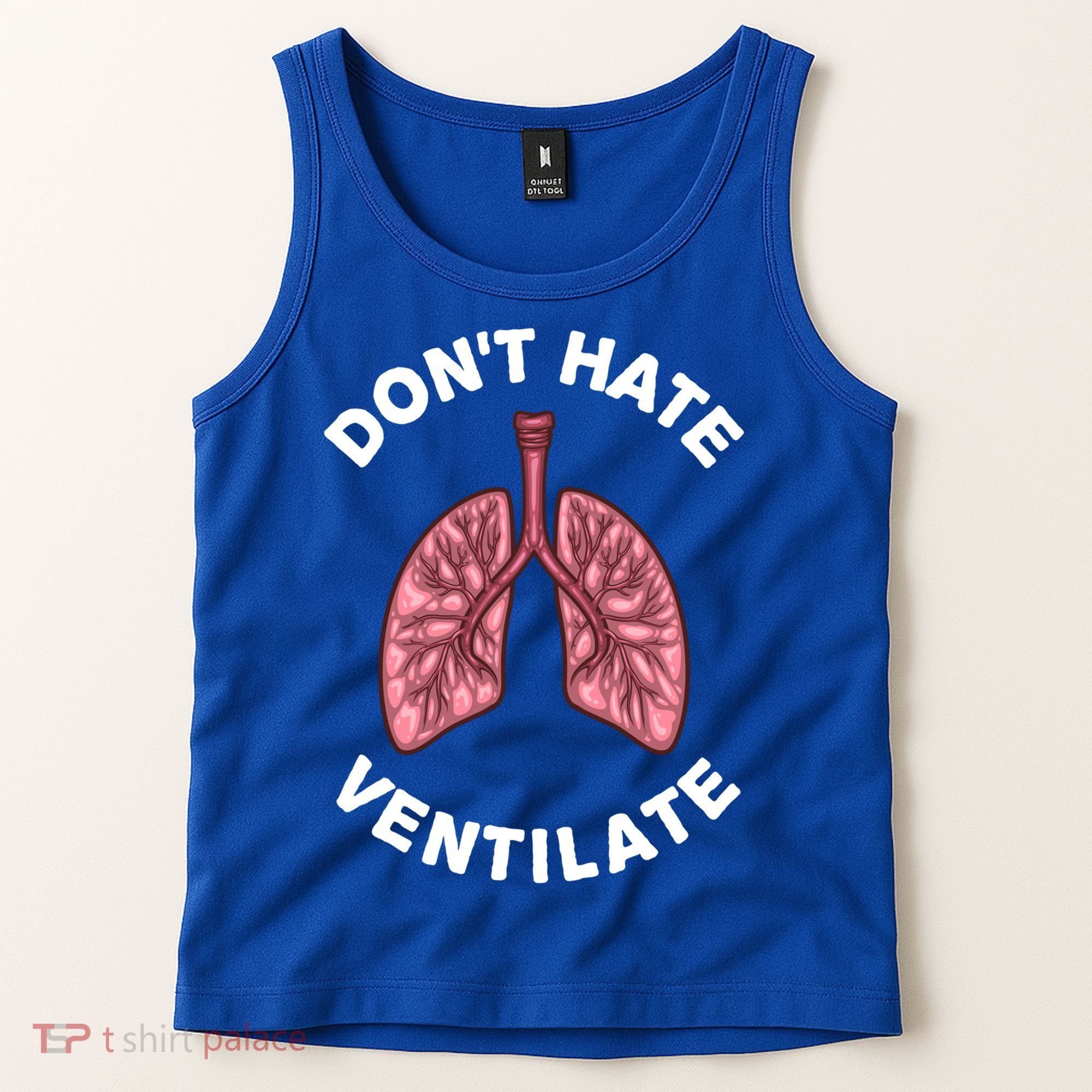 Funny Respiratory Therapy Rt Art Lung Doctor Gift Tank Top