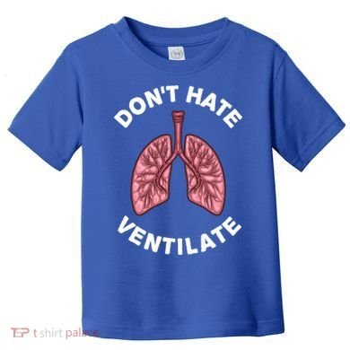 Funny Respiratory Therapy Rt Art Lung Doctor Gift Toddler T-Shirt