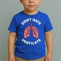 Funny Respiratory Therapy Rt Art Lung Doctor Gift Toddler T-Shirt thumb 2