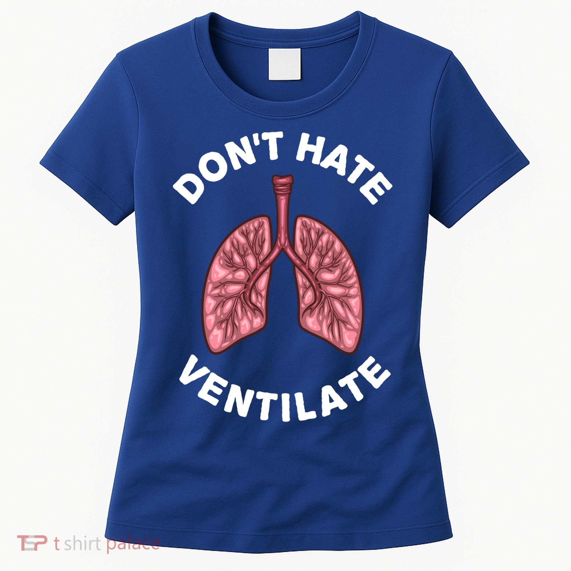 Funny Respiratory Therapy Rt Art Lung Doctor Gift Women's T-Shirt