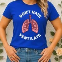 Funny Respiratory Therapy Rt Art Lung Doctor Gift Women's T-Shirt thumb 2