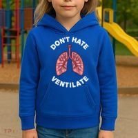 Funny Respiratory Therapy Rt Art Lung Doctor Gift Kids Hoodie thumb 3