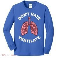 Funny Respiratory Therapy Rt Art Lung Doctor Gift Kids Long Sleeve Shirt thumb 0