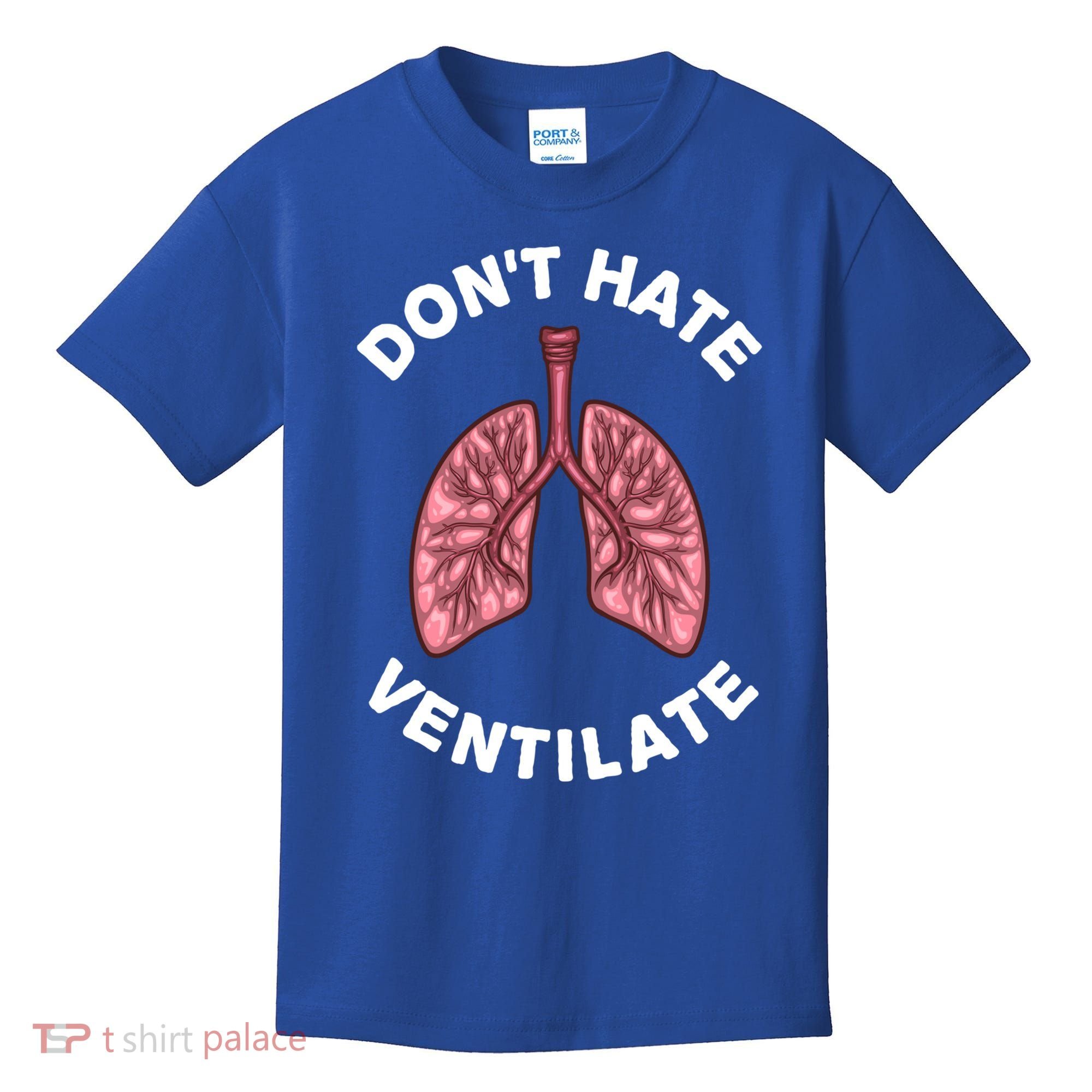Funny Respiratory Therapy Rt Art Lung Doctor Gift Kids T-Shirt