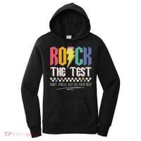 Funny Rock The Test Don't Stress Testing Day Teacher Student Women's Hoodie thumb 0