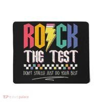 Funny Rock The Test Don't Stress Testing Day Teacher Student Mousepad thumb 0