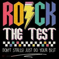 Funny Rock The Test Don't Stress Testing Day Teacher Student Mousepad thumb 1