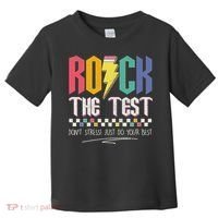 Funny Rock The Test Don't Stress Testing Day Teacher Student Toddler T-Shirt thumb 0