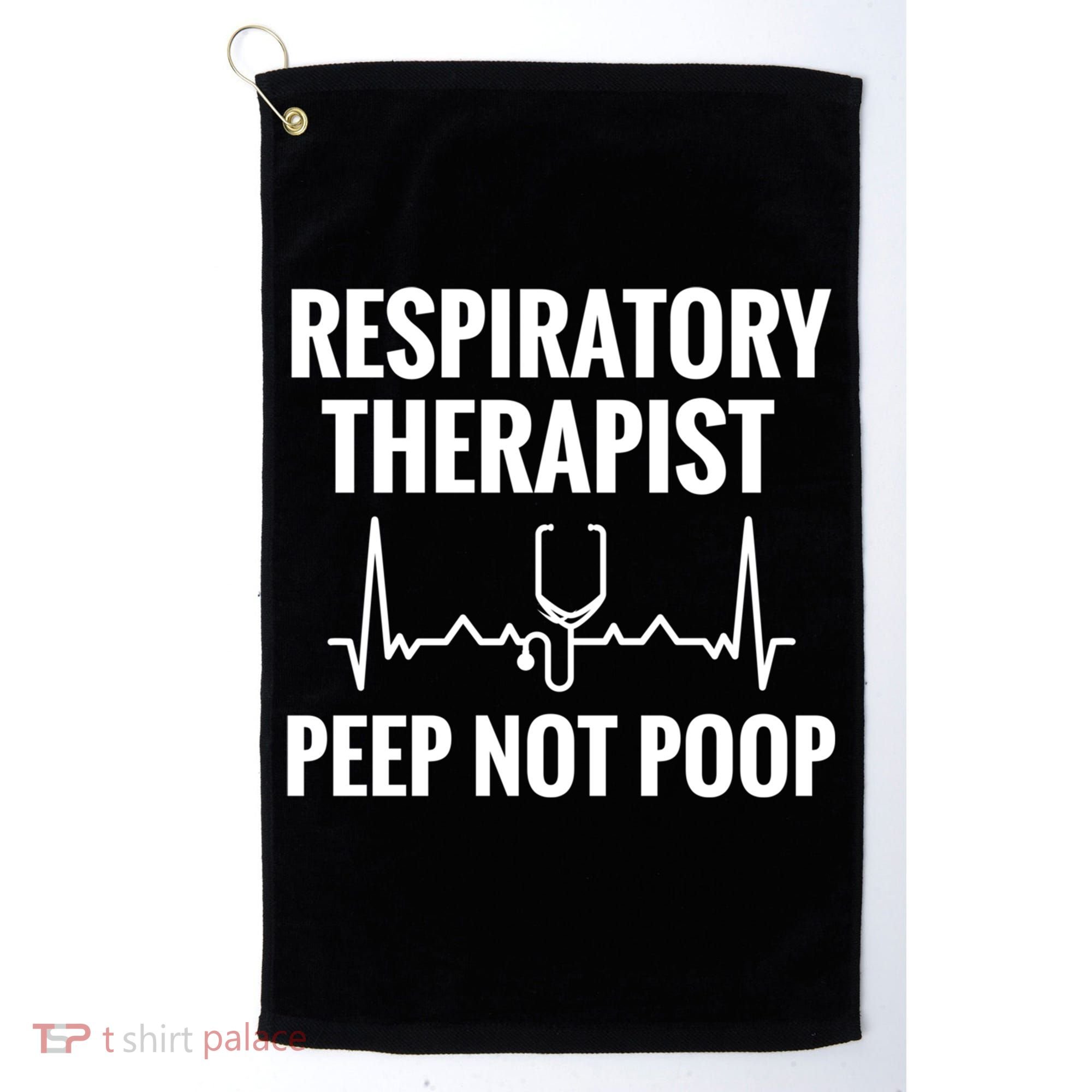 Funny Respiratory Therapy Rt Therapy Rtt Therapist Gift Golf Towel