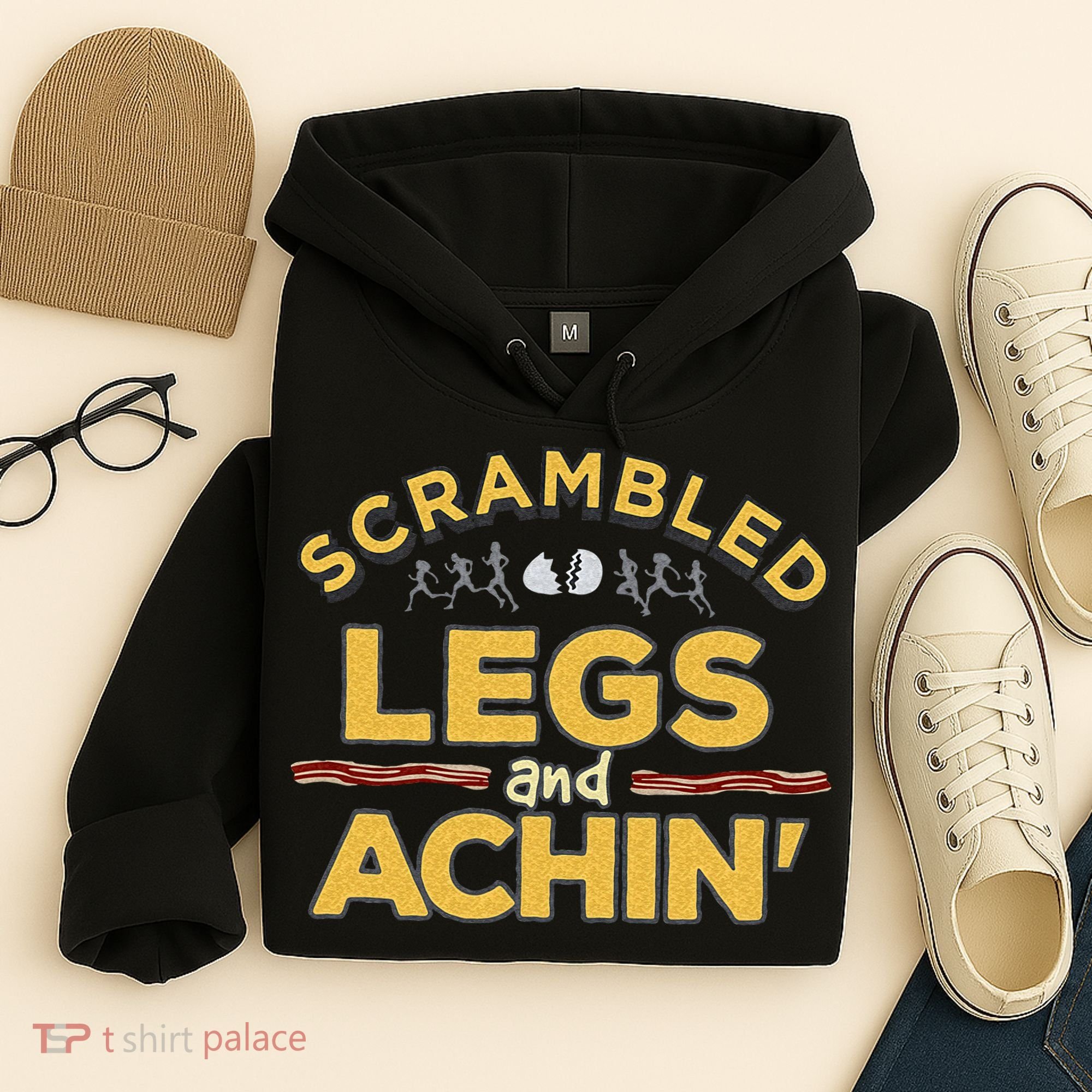 Fun Running Top Scrambled Legs And Achin! Hoodie
