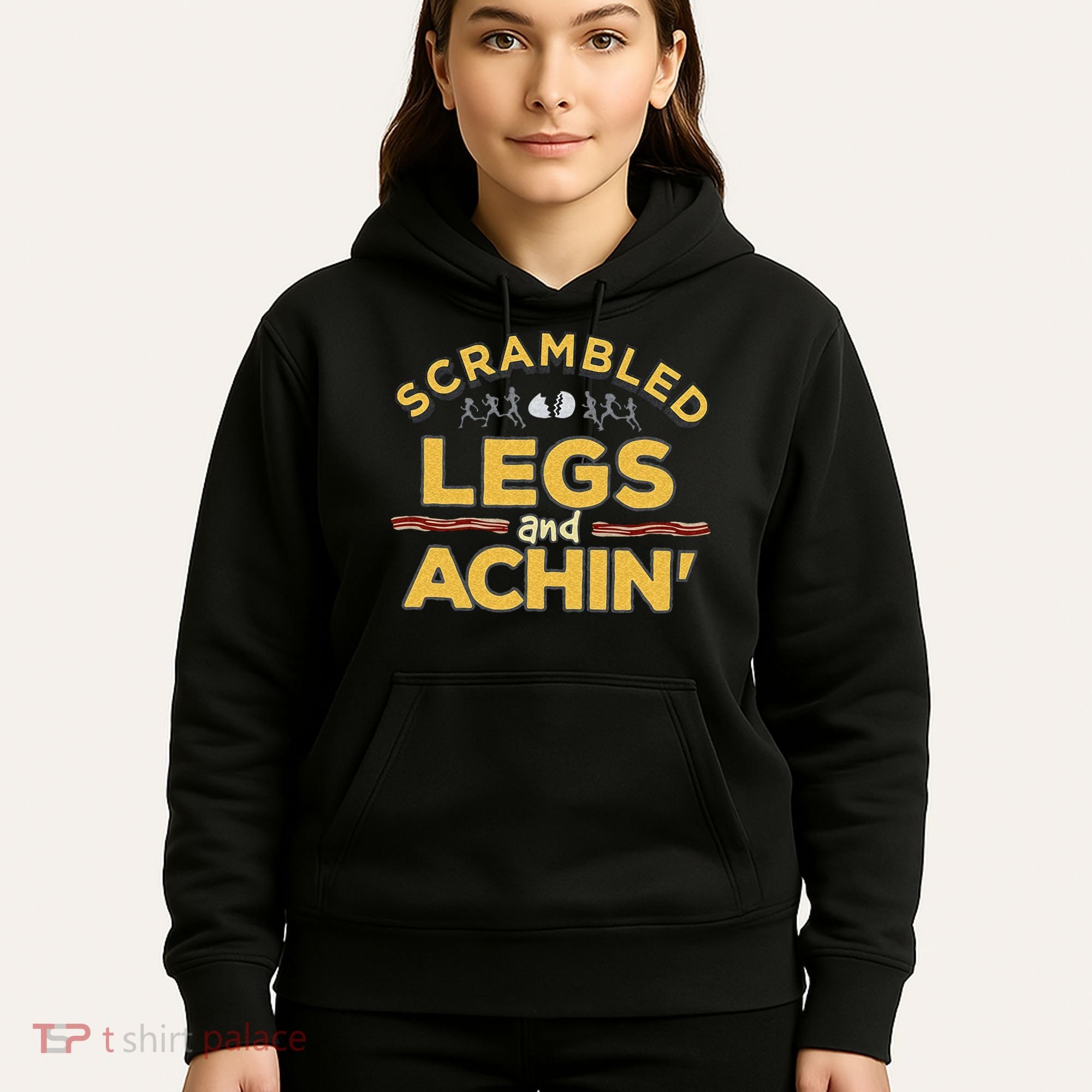 Fun Running Top Scrambled Legs And Achin! Hoodie