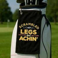 Fun Running Top Scrambled Legs And Achin! Golf Towel thumb 2