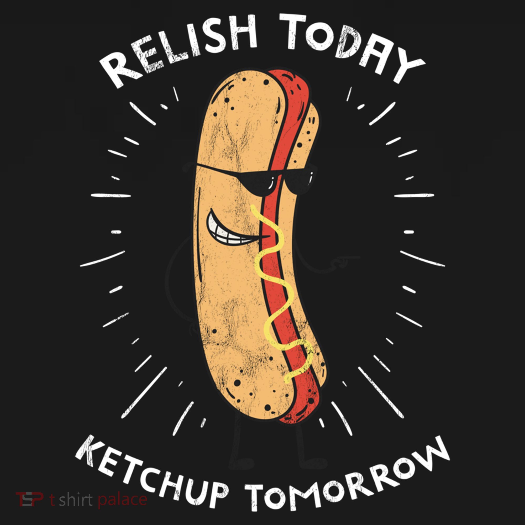 Funny Relish Today Ketchup Tomorrow Hot Dog Gift Bucket Hat