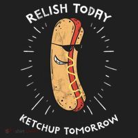Funny Relish Today Ketchup Tomorrow Hot Dog Gift Beanie thumb 2