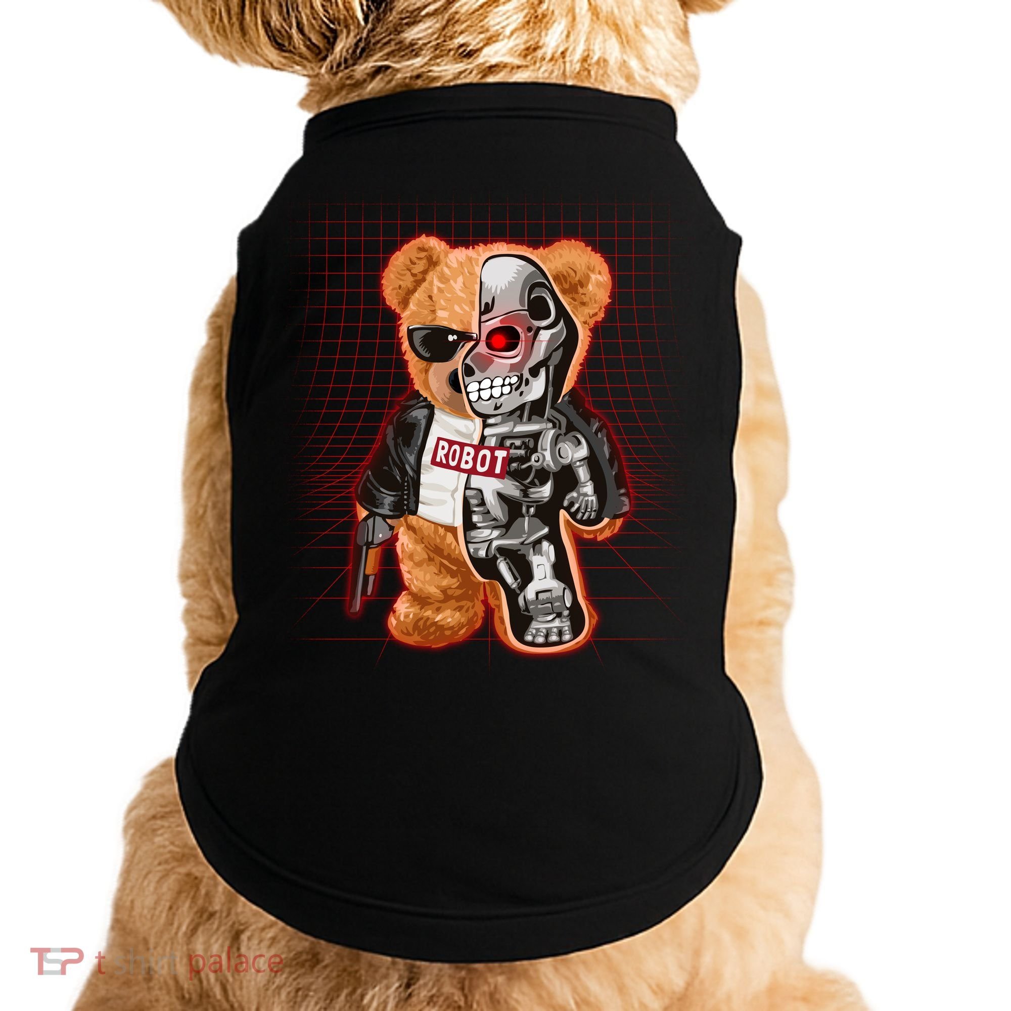 Funny Robot Terminator Teddy Bear Doggie Tank