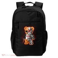 Funny Robot Terminator Teddy Bear Backpack thumb 0