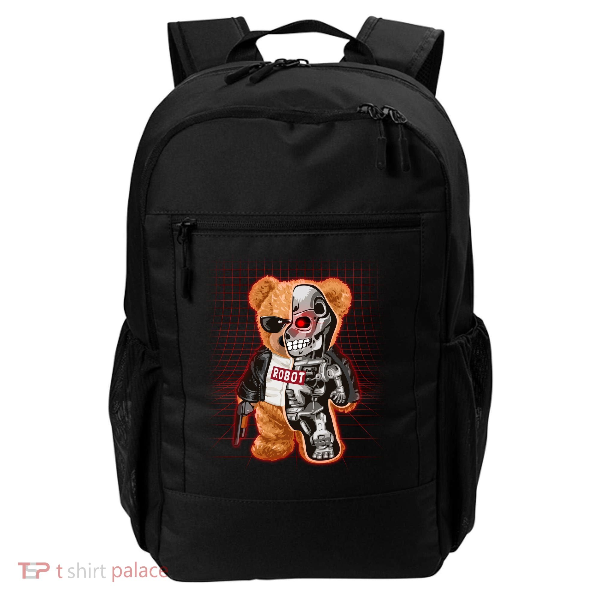 Funny Robot Terminator Teddy Bear Backpack