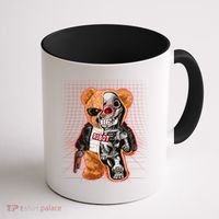 Funny Robot Terminator Teddy Bear Coffee Mug thumb 1