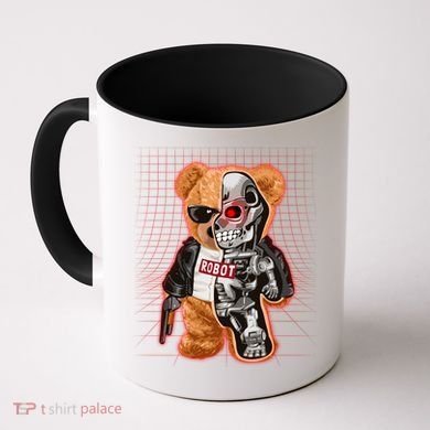 Funny Robot Terminator Teddy Bear Coffee Mug