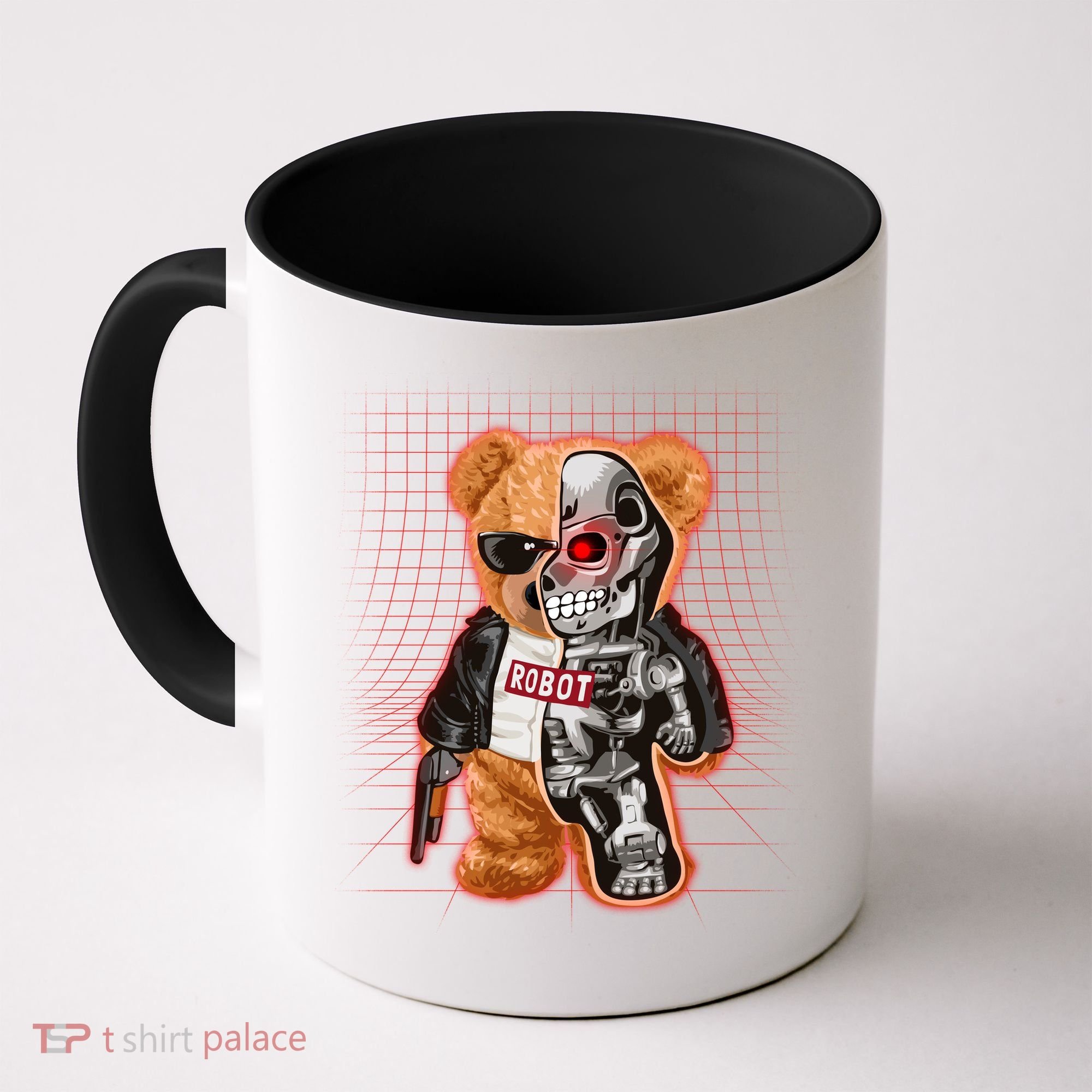 Funny Robot Terminator Teddy Bear Coffee Mug