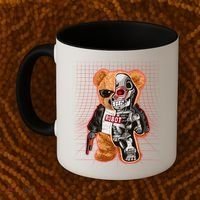 Funny Robot Terminator Teddy Bear Coffee Mug thumb 2