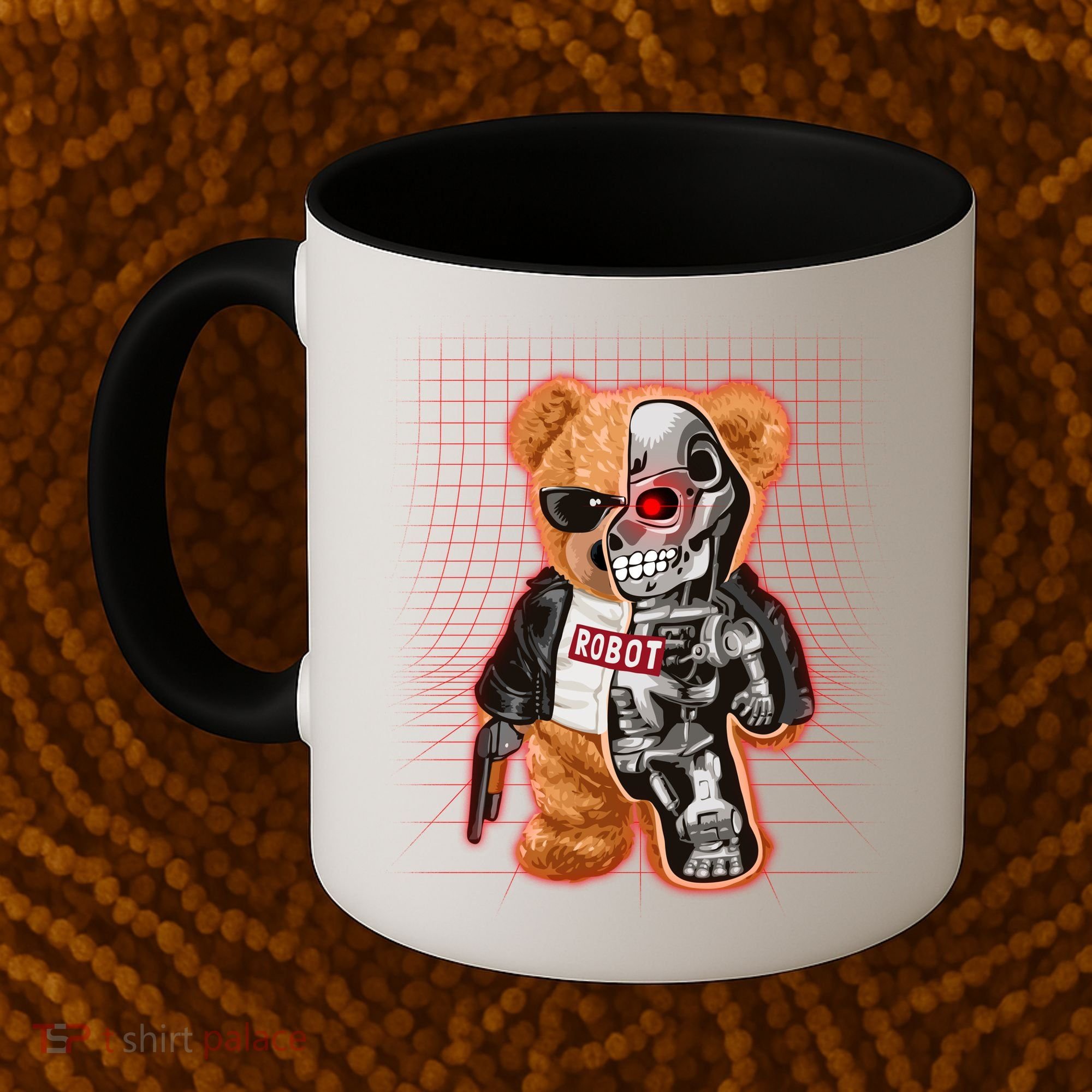 Funny Robot Terminator Teddy Bear Coffee Mug